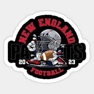 New England Football Sticker